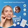 DanTicy Orthodontic Wax for Braces, Dental Wax, Pre-Cut Bowl Shape