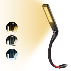 USB LED Light for Laptop Lamp, Brighter Gesture Sensing USB Lights 3 Color Temp Stepless Dimming Brightness USB Reading Lamp Eye-Care Flexible Portable Lights for laptop Keyboard Reading Camping