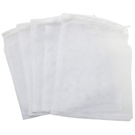 Magic&shell Mesh Filter Bags 20 PCS Aquarium Polyester Media Mesh Filter Bags with Zipper for Fish Tank Activated Carbon Charcoal Filter Accessories 18x23mm