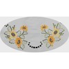 Creative Linens Sunflower Tablecloth Embroidered Cutwork Table Cloth 70x90 Rectangular