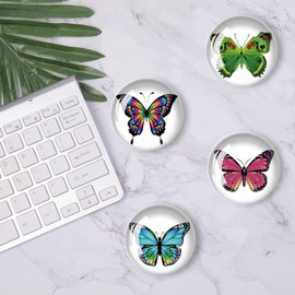 Butterfly 24Pcs Thumb Tacks Decorative Push Pins,Butterfly Push pins, Thumb Tacks for Bulletin Board, Decorative Pins and Tacks, Cork Board Thumbtacks, Cute Thumbtack for Office Decorative