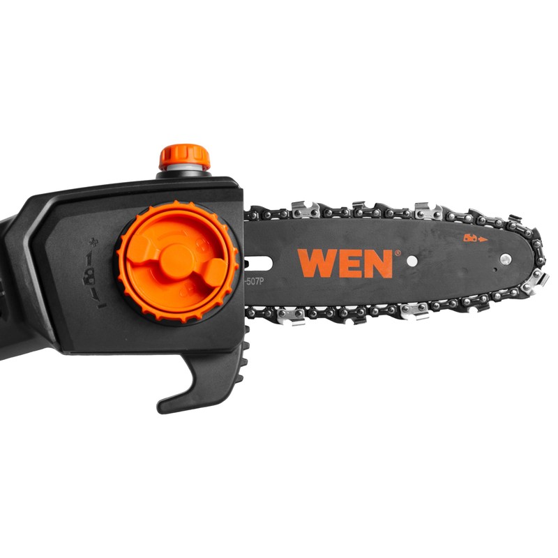 WEN 20V Max Cordless 8-Inch Pole Saw with 14.5-Foot Reach,