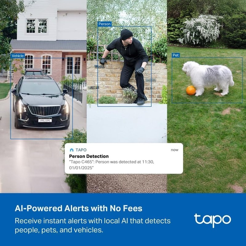 Tapo C465 4K 8MP UHD Security Camera Outdoor Wireless, All-in-One