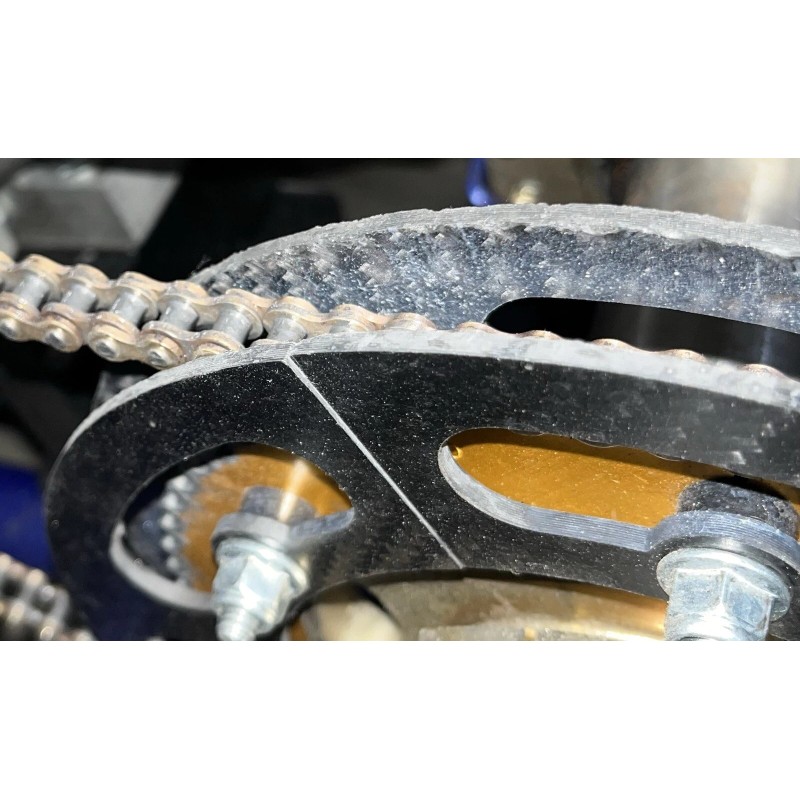 NSEW Carbon Fiber Racing Kart Sprocket Gear Guard 206 KA