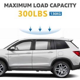 Roof Rack Cross Bars Compatible with Honda Pilot 2016-2022 (with Flush Rails), Adjustable Aluminum Heavy Duty 300 LBS Anti-Theft Lock Cargo Carrier Rooftop Crossbar for Bike, Basket,Snowboard,Luggage