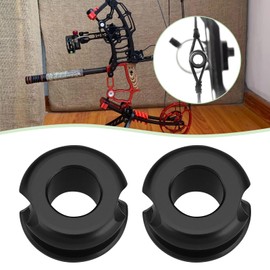 The Lord of the Tools Pack of 2 3/16 Inch Aluminium Alloy Pulley Shooting Target Peephole Target Bow Target Tool Accessories for Arrow and Bow Shooting Black