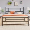 Allewie 14 Inch Queen Size Metal Platform Bed Frame with