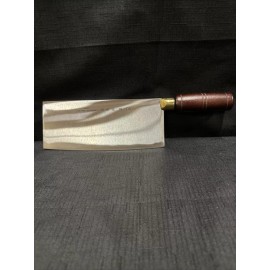 Po Wah Hong Kong Cleaver Chinese Chef Knife 8” Wooden Handle Stain Free High Carbon