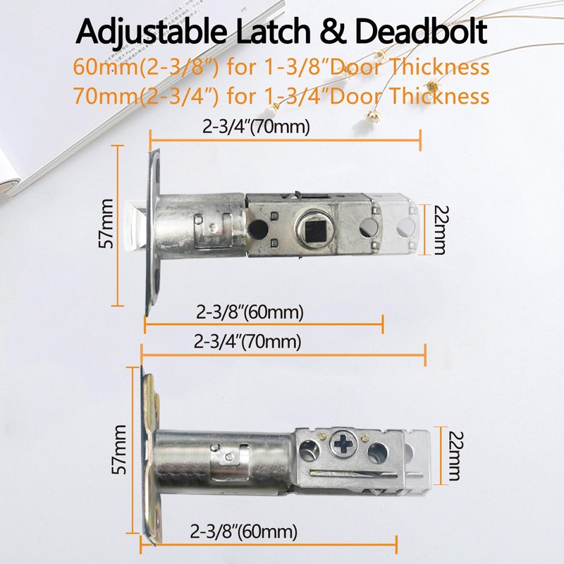 NEWBANG Traditional Keyed Entry Handleset for Single Front Door with