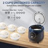 Bear Mini Rice Cooker 2 Cups Uncooked, 1.2L Portable Non-Stick
