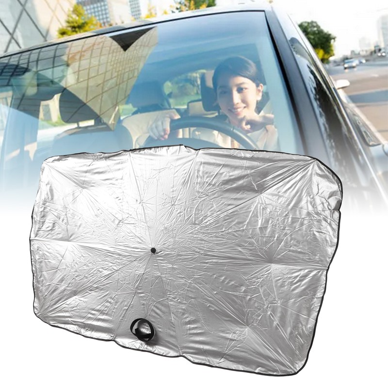 Car Sunshade Umbrella Silver Small Size Sun Protector Parasol Window