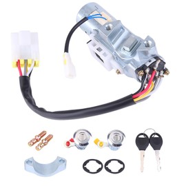 Slakerbe Ignition Switch Lock Cylinder Door Lock Cylinder Set with 2 Keys Fit for Nissan for Frontier 1999-2003, Fit for Nissan for Xterra 2000-2004 Replace H0600-3J125,H06003J185,H06000W000,LS1367