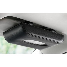 Car Tissue Box, Leather, PU Leather, Car Sun Visor Tissue Holder, Luxury Tissue Cover, Sunroof Tissue Holder, Interior Convenient, Car Accessories, Car Storage, High Texture, Easy Installation,