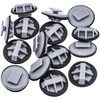 Rexka 15pcs Rocker Molding Clip Gray Nylon for BP4L-51-SJ3 Mazda