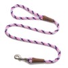 Mendota Pet Snap Leash - British-Style Braided Dog Lead, Made in The USA - Lilac, 1/2 in x 6 ft - for Large Breeds