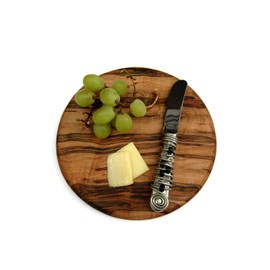 Ambrosia Maple Wood Round Cutting Board.