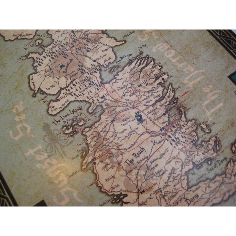 Game of Thrones 11" x 13.5" Map Collector's Poster