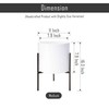 Modern White Plants Pot Cylinder Planter with Heavy Duty Stand,