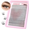 PHKERATA Wispy Cluster Lashes Natural Individual Eyelashes 180Pcs 9-12MM Lashes
