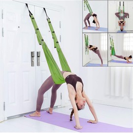 Aerial Yoga Belt, Aerial Yoga Hammock, Muscle Training, Bands, Anti-Gravity, Exercise Stretch Belt, Shaping Belt, Handstand Training Device, Underhorse Waist Trainer, Inverted Lower Waist Pull Rope,