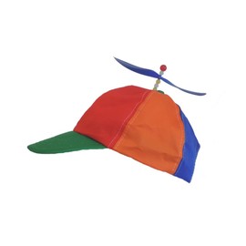Adult Multi-Colored Baseball Spinning Propeller Hat