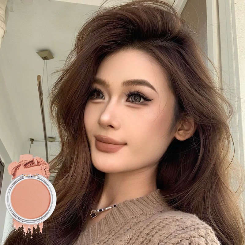 Blushers for Cheeks Make Up, Peach Blusher Pink Blush Palette,