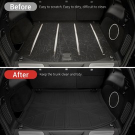 Utiiy Cargo Liner Fit for 2011-2021 Jeep Grand Cherokee Accessories, Cargo Mat TPE Trunk Mat Trunk Liner for Grand Cherokee(Fit 5-Seats) (Cargo Mat+Square Lid)