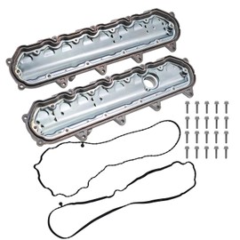 Driver & Passenger Side Engine Valve Cover Set Compatible with Chevy 2014-2024 Suburban Silverado 1500 Fit for GMC Savana 2500 3500 1500 Yukon for Escalade 5.3L 6.2L Replace# 12623927 12623926