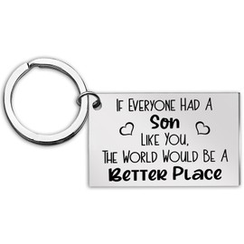To My Son from Dad Gifts for Teen Boys Keychain Son Gifts from Mom Christmas Gift For Sons Teen Boys Stocking Stuffers For Sons Stocking Stuffers For Boy 12-16