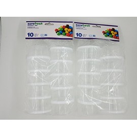Sure Fresh Mini Round Storage Containers 2 Packs - 20 count, Round