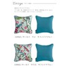 Out Style Throw Pillow Cover Floral Imported Fabric (Cersey, Pomegranate,