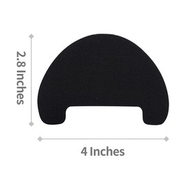AID H365, Shoe Hole Toebox Toeburst Blowout Prevention Repair Self Adhesive Patch Insert Crease Protectors Decreaser 2 Pairs (Black)