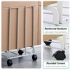 BFECGDXT Carton Storage Rack, Portable Carton Stand with Wheels, Cardboard