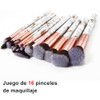 DUAIU Brochas de Maquillaje 16PCs Set de Brochas de Maquillaje