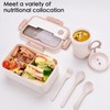 Nineaccy Bento Lunch Box, All-in-One Easy Pack Lunch Box with