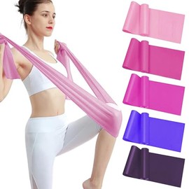Bandas Elásticas, 5PCS Bandas de Resistencia Deportivas para Ejercicio, Ligas de Resistencia de TPE para Entrenamiento de Fuerza, Yoga, Pilates, Glúteos y Fitness