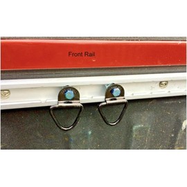 Yitoking 2 Set Truck Bed Rail Mounting Cleats Utili Track Kit Accessories Fits NI S S A N Frontier Titan Black RK-NI-02 0