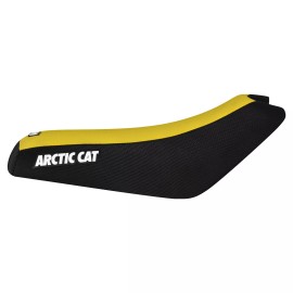 Enjoy Mfg Arctic Cat 250 300 400 454 500 4x4 2x4 Seat Cover BLACK side - YELLOW top #277