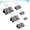 jojofuny 130Pcs Black Binder Clips Assorted for Home Office School