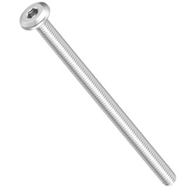 METALLIXITY Flat Head Hex Socket Cap Screws Bolts(M6-1x100) 10Pcs, 304 Stainless Steel Hex Socket Furniture Bolts Screws - for Furniture Woodworking Project, Silver Tone