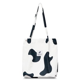 sundee Corduroy Tote Bag for Women,Shoulder Handbags,Travel Bag with Inner Pockets Big Capacity Casual Handbags for Work Shopping - Cow