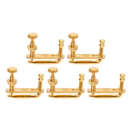 5PCS Violin Fine Tuner Golden Metal Glossy Surface Violin Fine Tuning Accessories for Replacement