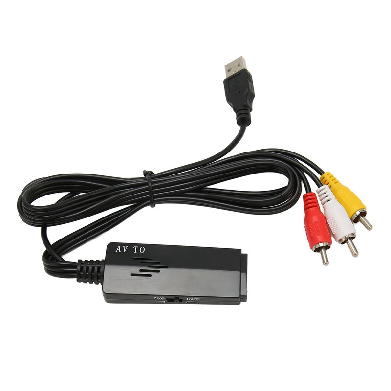 RCA to HD Multimedia Interface Converter Support 1080P USB Power