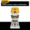 DEWALT Router, Fixed Base, 1-1/4 HP, 7.7-Amp, Variable Speed Trigger,