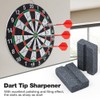 flintronic Dart Whetstone, 6 Pieces Dart Whetstone for Metal Darts,