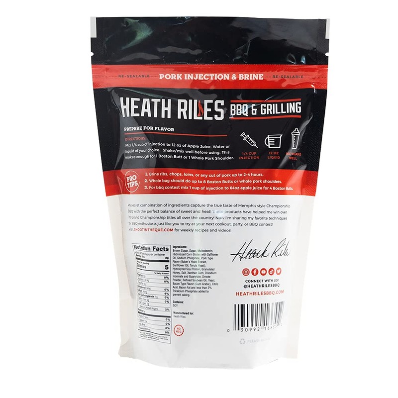 Heath Riles BBQ Pork Injection & Brine