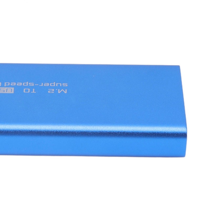 MSATA to USB3.0 Enclosure Adapter Case 6Gbps Blue MSATA SSD