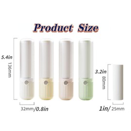 NIPOGEAR Lint Roller,3 Refills，Replaceable，Portable, Lint Roller for Clothes，Sticky Rollers for Pet Hair，Suitable for Carpets, Clothes, Cats, Dogs (Yellow)