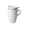 Goebel Tea Cup with Lid and Strainer in White, 11.5