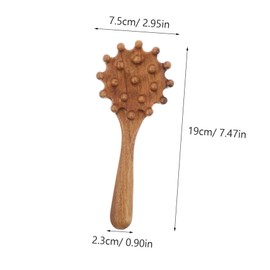 Outanaya Natural Wooden Hair Comb Bamboo Scalp Massager Tool for Hair Growth Relaxation for Meridian Stimulation and Gua Acupoint Relief